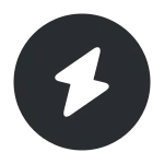 Flash Circle SVG Icon